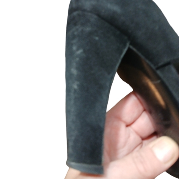 Prada Black Suede Heels Sandals Women's Size 8.5 - Picture 11 of 14